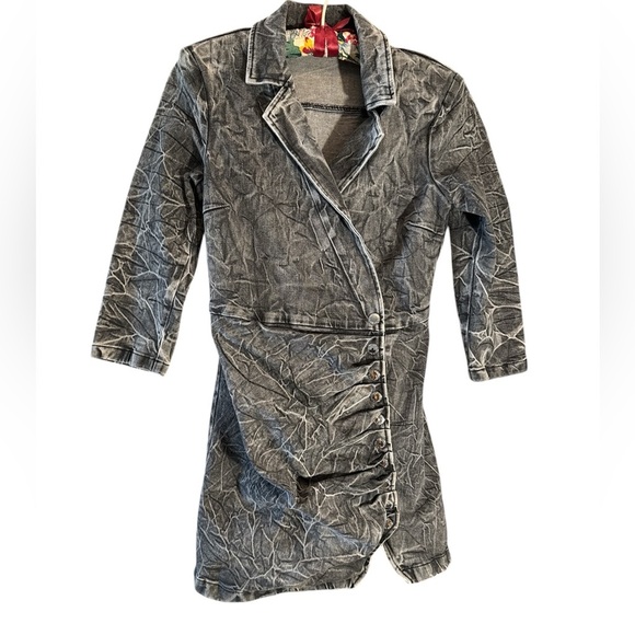 Retrofête WILLA DRESS Size Medium Rain Color - Picture 5 of 10